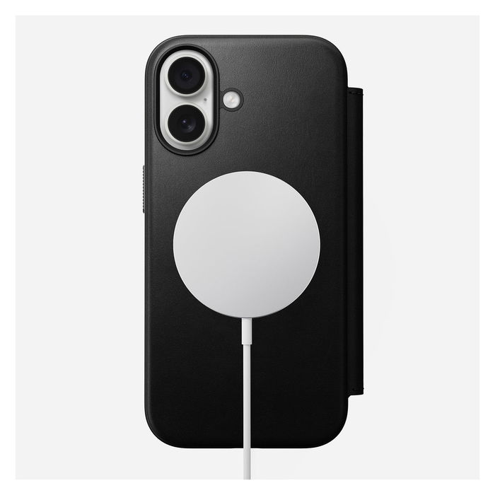 Nomad Modern Leather Folio para iPhone 17 - Negro Nomad Modern Leather Folio para iPhone 17 - Negro
