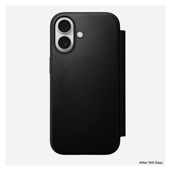 Nomad Modern Leather Folio para iPhone 17 - Negro Nomad Modern Leather Folio para iPhone 17 - Negro