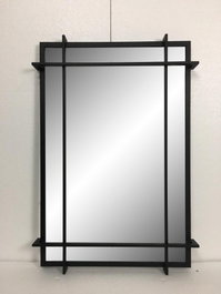 DKD Home Decor Espejo Moderno Negro 6 x 95 x 65 cm