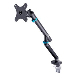 Digitus Soporte Monitor 35" con Brazo Articulado - Abrazadera de Escritorio, 10 kg de Capacidad, Ajuste de Altura e Inclinación, Negro