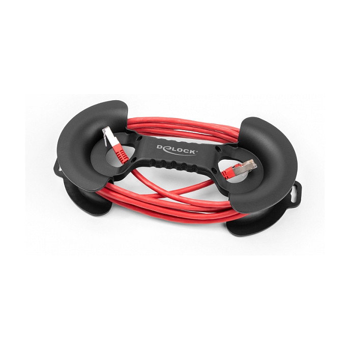 DeLOCK Enrollador de cables 18434 Negro