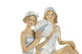 DKD Home Decor Figura de Resina Bañista Surtido de 2 Unidades