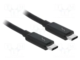 DeLOCK Cable Thunderbolt™ 3 a USB-C 1,5 m 20 Gb/s Negro