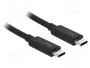 DeLOCK Cable Thunderbolt™ 3 a USB-C 1,5 m 20 Gb/s Negro