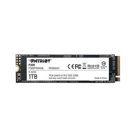 Patriot P300 SSD M.2 NVMe 1 TB PCIe 3.0 x4 (2280) 2100MB/s Lectura