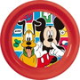 Licensing Plato PP Fácil Mickey CZ11382 Disney Apto para Niños 4 Años Plástico Reciclable Libre BPA Resistente Caídas 21.5 cm