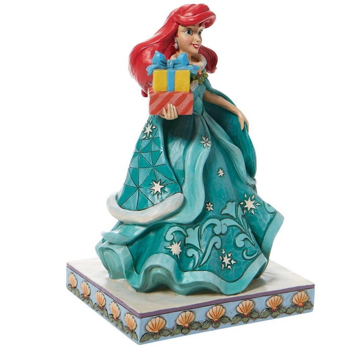 Enesco Figura Disney La Sirenita - Ariel de 18 cm en Resina de Piedra Pintada a Mano, Figura Coleccionable Hecha a Mano