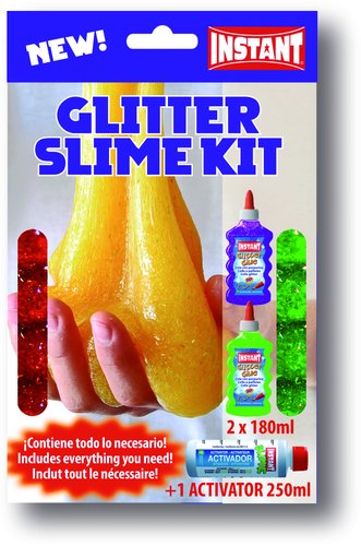 Instant Maped Glitter Slime Kit Amarillo