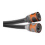 GARDENA Liano Set Manguera de Riego Textil 1/2" 30 m, PVC, 22 bar, Resistente UV y Heladas, Color Negro/Azul/Gris