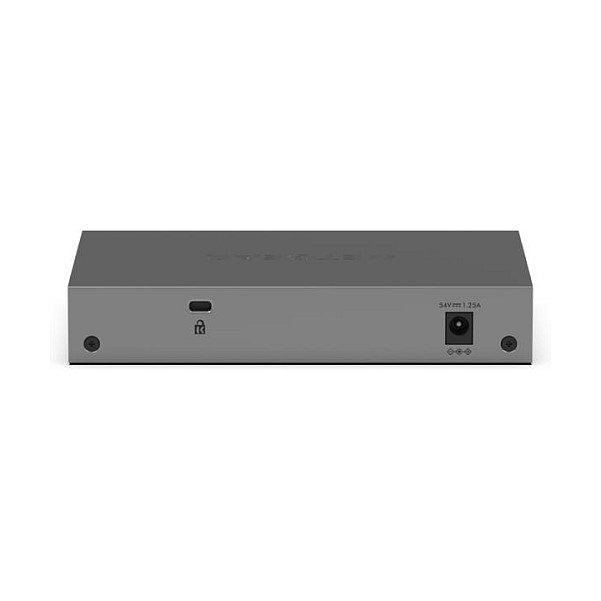 Netgear GS105P Switch no administrado Gigabit Ethernet 10/100/1000 con PoE, montaje en pared/escritorio, gris