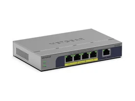 NETGEAR GS105P Switch No Administrado Gigabit Ethernet 5 Puertos PoE Montaje Pared/Escritorio Gris
