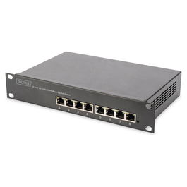 Digitus Switch 8 Puertos Gigabit 80W PoE Gestionado Negro