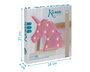 KioKids Lámpara Unicornio Led Rosa a Pilas para Habitación Infantil