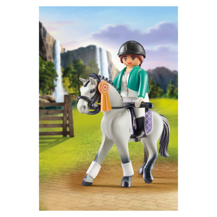 Playmobil 71641 Horses of Waterfall Turnierreiterin - Set de Figuritas de Juguete con Caballos para Ninos y Ninas de 5 Anos en Adelante