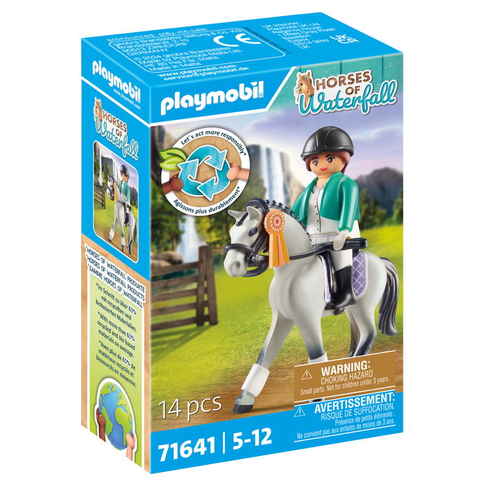Playmobil 71641 Horses of Waterfall Turnierreiterin - Set de Figuritas de Juguete con Caballos para Ninos y Ninas de 5 Anos en Adelante