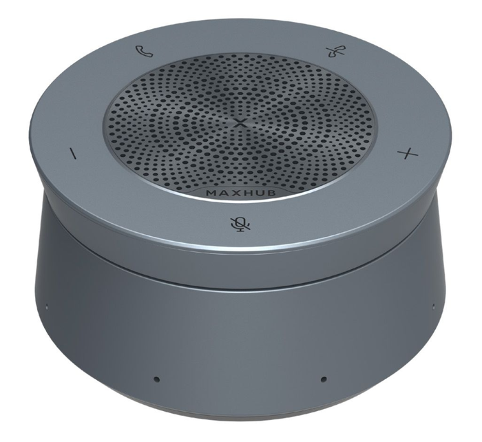MAXHUB UC BM45 Altavoz para PC con 8 Micrófonos, USB Tipo C, Certificado Teams, Reducción de Ruido, Color Gris