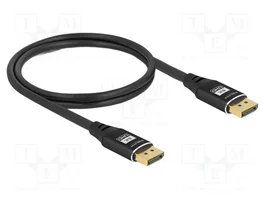 DeLOCK Cable DisplayPort 8K 60 Hz 1 m Negro Metal