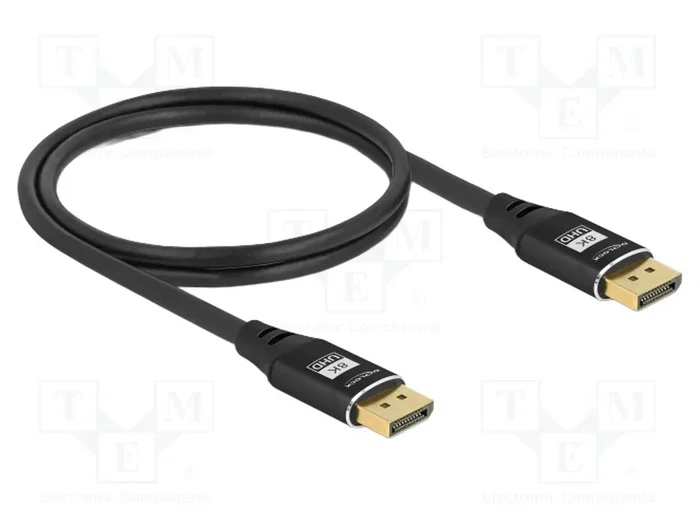 DeLOCK Cable DisplayPort 8K 60 Hz 1 m Negro Metal DeLOCK Cable DisplayPort 8K 60 Hz 1 m Negro Metal