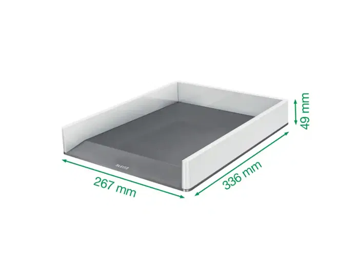Leitz Bandeja Sobremesa Wow Dual Blanco/Verde 267x49x336 mm