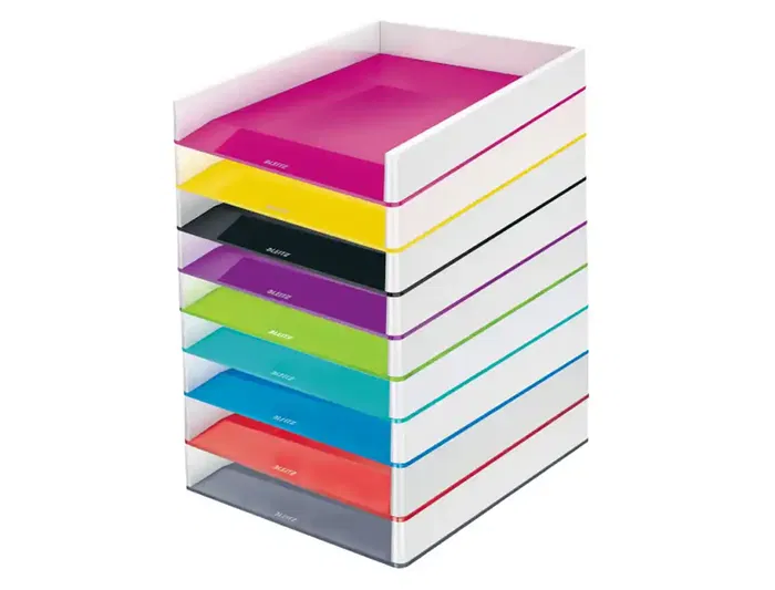 Leitz Bandeja Sobremesa Wow Dual Blanco/Verde 267x49x336 mm