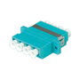VALUE Adaptador de fibra óptica LC cuádruple OM3 PB