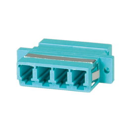 VALUE Adaptador de fibra óptica LC cuádruple OM3 PB