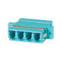 VALUE Adaptador de fibra óptica LC cuádruple OM3 PB