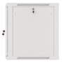 Lanberg WF01-6612-10S Armario Rack de Pared 12U 600x600mm, Puerta de Cristal, Bloqueo, 60kg Capacidad, Gris