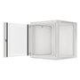 Lanberg WF01-6612-10S Armario Rack de Pared 12U 600x600mm, Puerta de Cristal, Bloqueo, 60kg Capacidad, Gris
