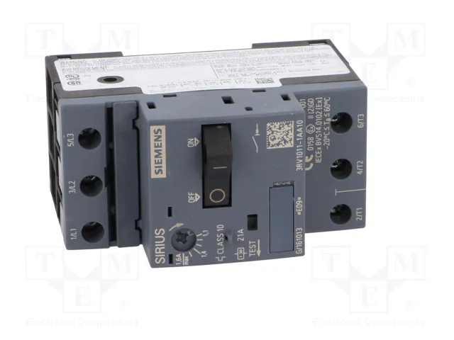 SIEMENS 3RV1011-1AA10 Interruptor motorizado 0,55kW 220÷690VAC SIEMENS 3RV1011-1AA10 Interruptor motorizado 0,55kW 220÷690VAC