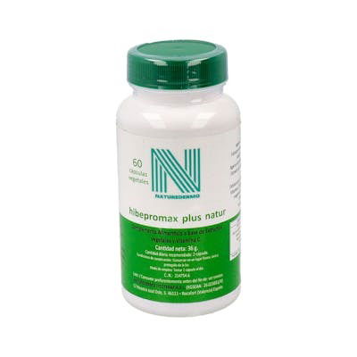 NATUREDERMO Hibepromax Plus Natur 60 Cápsulas - Complemento para la Próstata con Serenoa y Vitamina C