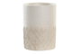 DKD Home Decor Vaso Beige Marron Resina 7.4 x 10 x 7.4 cm (2 Unidades)
