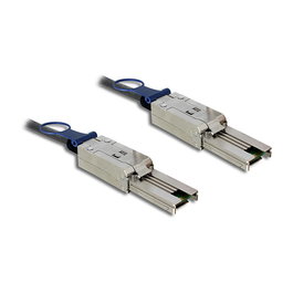 Delock Cable Mini SAS SFF-8088 26 Pin, 2 m, Macho/Macho, Negro