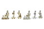 DKD Home Decor Figura de Tren de Resina Surtida (Dorado y Plateado)