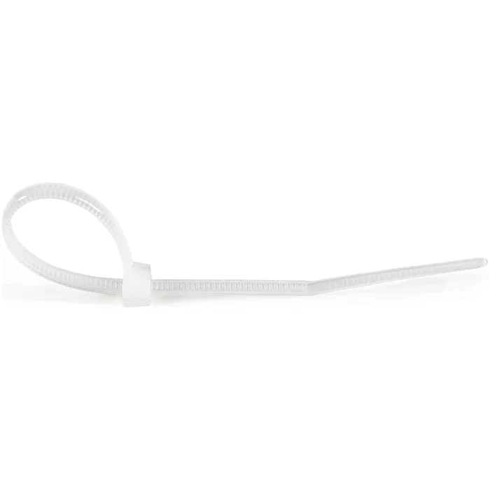 StarTech.com Brida CBMZT4N Reutilizable Nylon 66 - Pack 100 Unidades - 10 cm / 101.6 mm - Color Blanco - UL 94V-2, CE, RoHS - Para cables