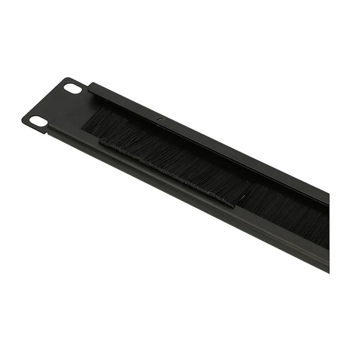 Extralink Organizador de cables con cepillo, Negro