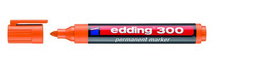 EDDING Marcador Permanente 300 Cónico Naranja (Set de 10)