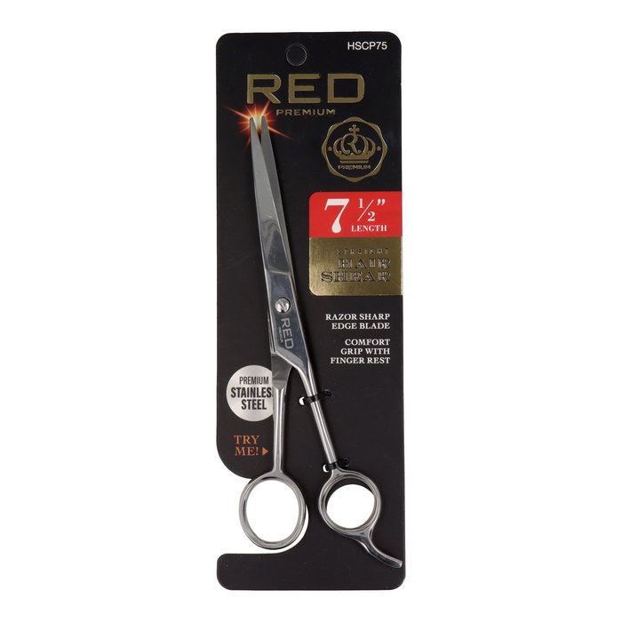 Red Kiss Tijeras Profesionales para Corte de Pelo Liso 7.5, Perfectas para Cortes Precisos Red Kiss Tijeras Profesionales para Corte de Pelo Liso 7.5, Perfectas para Cortes Precisos