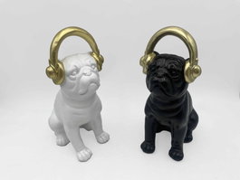 DKD Home Decor Figura de Perro en Resina, Surtido de 2 Unidades