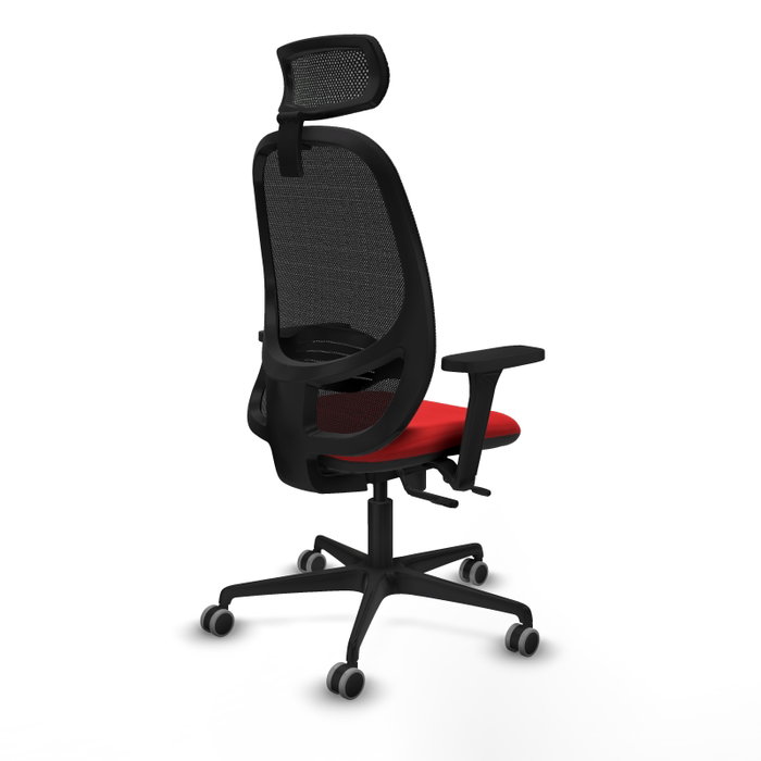 PIQUERAS Y CRESPO Silla de oficina Cilanco con mecanismo Sincro/Traslack, Rojo y Negro PIQUERAS Y CRESPO Silla de oficina Cilanco con mecanismo Sincro/Traslack, Rojo y Negro
