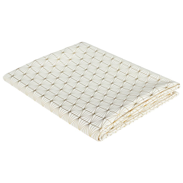 Home Deco Factory Mantel Dorado Geome 140x250 cm Poliéster Home Deco Factory Mantel Dorado Geome 140x250 cm Poliéster