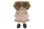 DKD Home Decor Set de 2 Muñecas de Trapo con Vestido Marrón