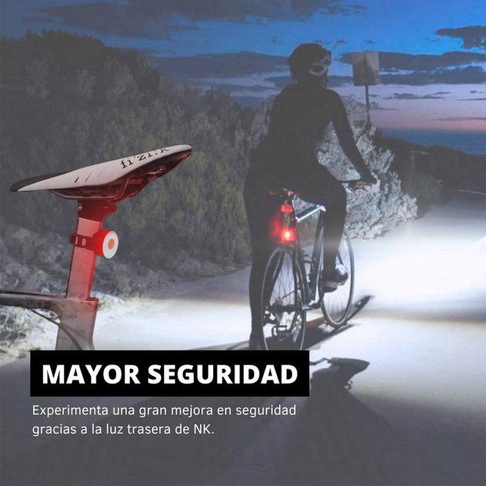 NK Luz trasera LED recargable para bicicleta NK Luz trasera LED recargable para bicicleta