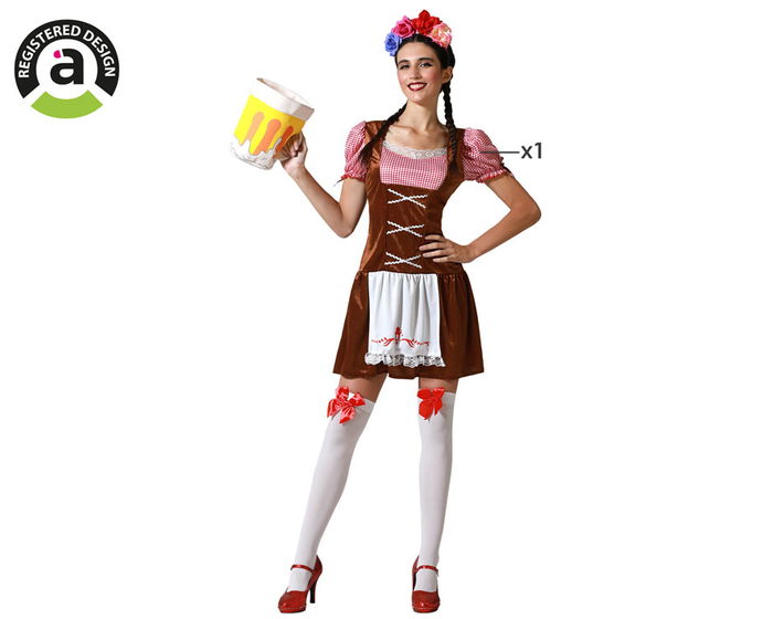 Disfraz Alemana Marron Mujer Adulto XL para Carnaval y Oktoberfest Disfraz Alemana Marron Mujer Adulto XL para Carnaval y Oktoberfest