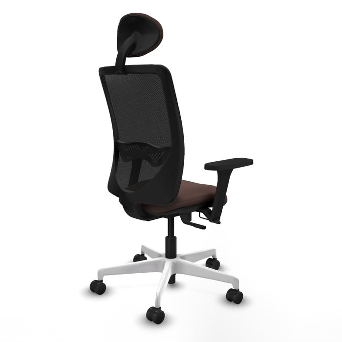 PIQUERAS Y CRESPO Silla de oficina Zulema con mecanismo Sincro/Traslack, Marrón oscuro y Negro PIQUERAS Y CRESPO Silla de oficina Zulema con mecanismo Sincro/Traslack, Marrón oscuro y Negro