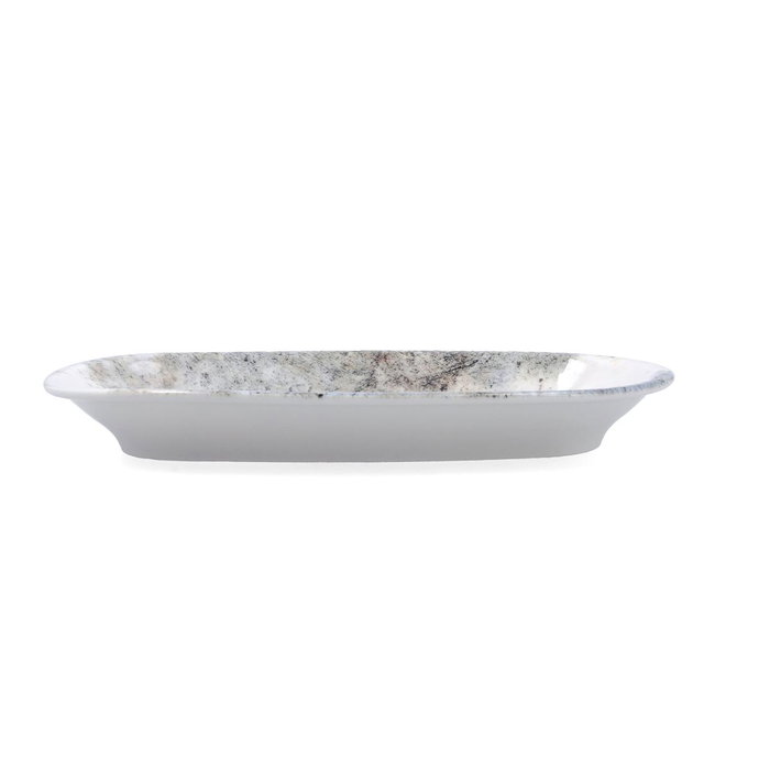 Bandeja Oval Porcelana Polaris Hydrozero Bidasoa 26x14,5 cm (6 Unidades)