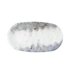 Bandeja Oval Porcelana Polaris Hydrozero Bidasoa 26x14,5 cm (6 Unidades)