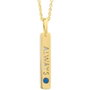 Secrecy Collar Always Shine de Plata de Ley con Baño de Oro de 18k y Diamante