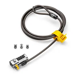 Kensington Candado Universal de Combinación ClickSafe® para Portátiles, Cable 1,8 m, Acero al Carbón, Negro