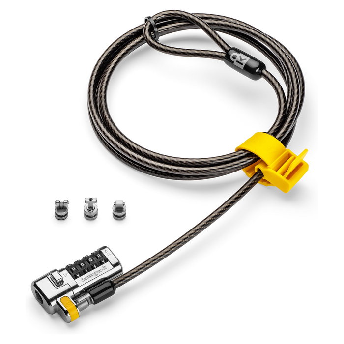 Kensington Candado Universal ClickSafe 3-en-1 para Portátiles, Cable 1.8m, Cerradura de Combinación, Acero al Carbono, Negro Kensington Candado Universal ClickSafe 3-en-1 para Portátiles, Cable 1.8m, Cerradura de Combinación, Acero al Carbono, Negro